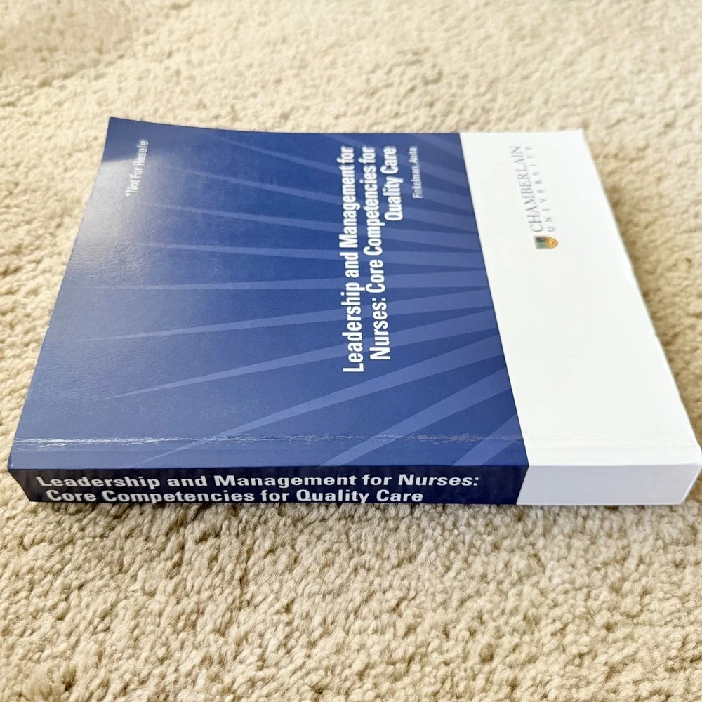 Chamberlain Txtbook Leadership Management for Nurses Core Competencies Finkelman